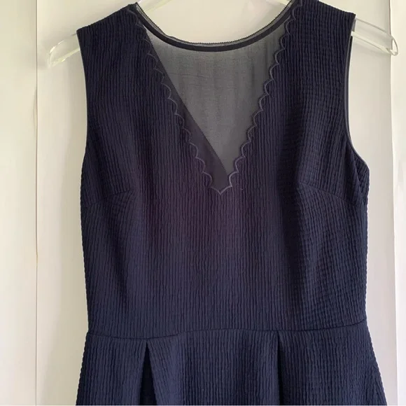 Reiss Marlowe Fit And Flare mini Dress Navy - Picture 8 of 15